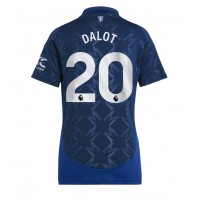 Manchester United Diogo Dalot #20 Fußballbekleidung Auswärtstrikot Damen 2024-25 Kurzarm